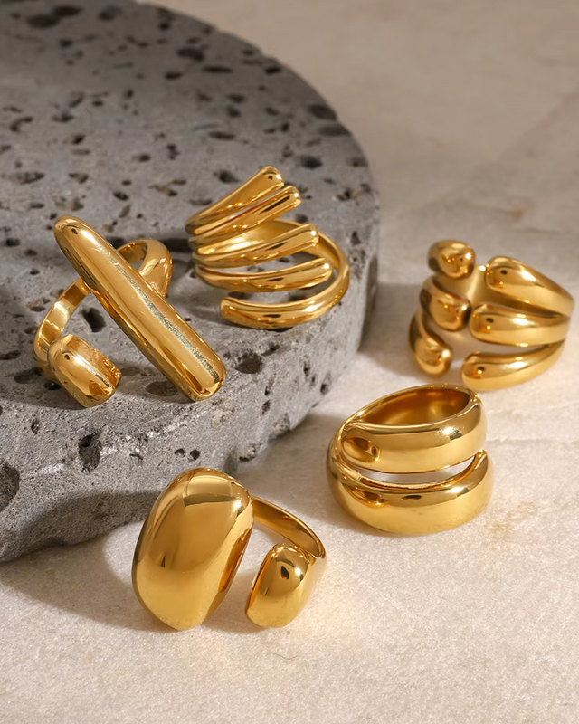 Bagues Sculpturales - Bijoux en Or - Déclaration Audacieuse