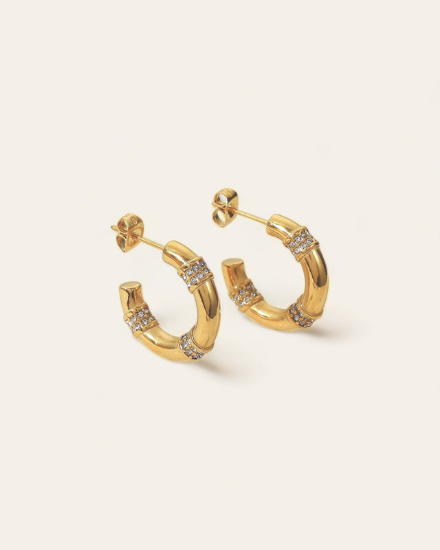 Boucles d'Oreilles Élégantes - Design Céleste - Ajustable