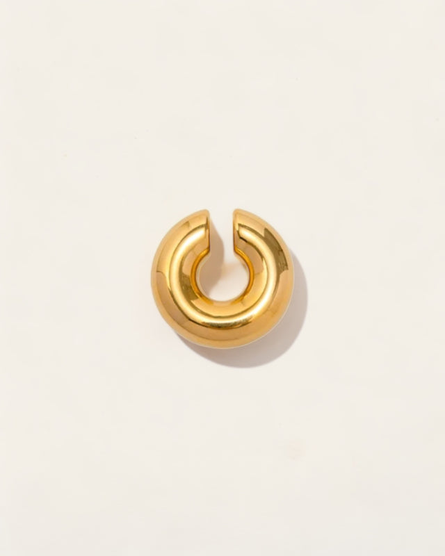Manchette d'Oreille Dorée - Design Élégant - Ajustable